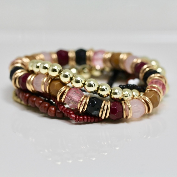 Gorgeous multi color adjustable fun bracelet Stack - Picture 1 of 4